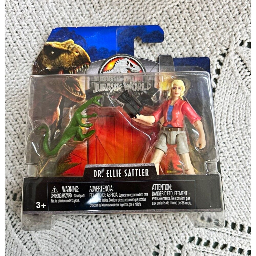 Mattel Jurassic World Legacy Collection Dr Ellie Sattler 3.75" Action Figure NIB